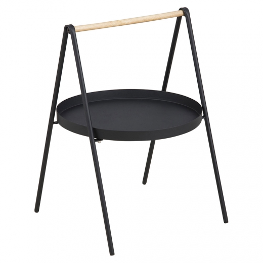 Odkladací stolík Lopes, 40 cm, čierna - 1