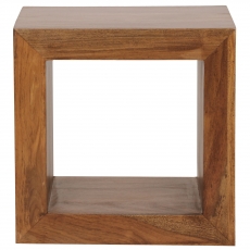 Odkladací stolík Mumbai cube, 44 cm, masív Sheesham - 5