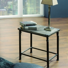 Odkladací stolík Nels, 43 cm, antická čierna - 2
