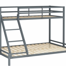 Patrová postel Kiddy, 142 cm, šedá - 1