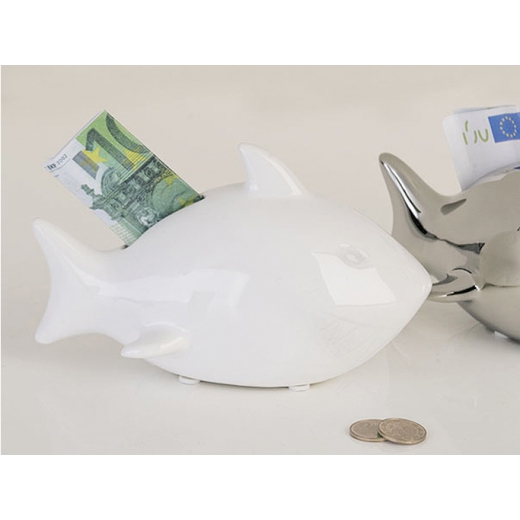 Pokladnička keramická Žralok, 15 cm - 1