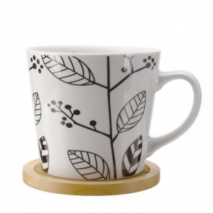 Porcelánový hrnek s podšálkem Muggy 2