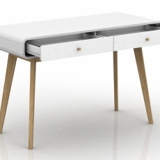 Pracovní stůl Calin, 120 cm, bílá - 4