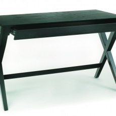 Pracovní stůl se zásuvkou Trixy, 120 cm, černá - 4