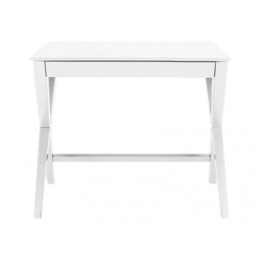 Pracovní stůl se zásuvkou Trixy, 90 cm, bílá - 1