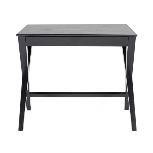 Pracovný stôl so zásuvkou Trixy, 90 cm, čierna - 1