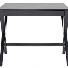 Pracovný stôl so zásuvkou Trixy, 90 cm, čierna - 1