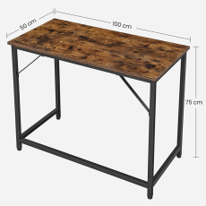 Pracovný stôl Beat, 100 cm, hnedá - 4