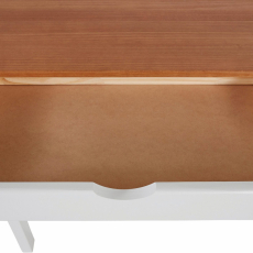 Pracovný stôl Galt, 140 cm, biela / prírodná - 4