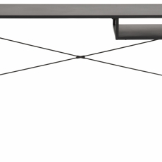 Pracovný stôl Newcastle, 110 cm, kov, čierna - 2