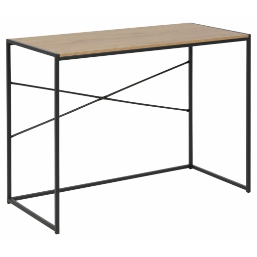Pracovný stôl Seaford, 100 cm, MDF, prírodný - 1