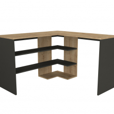 Pracovný stôl Stylo, 120 cm, šedá / dub - 1