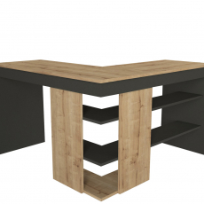 Pracovný stôl Stylo, 120 cm, šedá / dub - 5