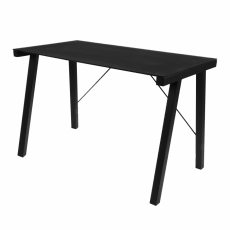 Pracovný stôl Typhoon, 125 cm, sklo, čierna - 1