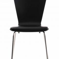 Preglejková jedálenská stolička Jacob, čierna/čierna - 2