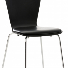 Preglejková jedálenská stolička Jacob, čierna/čierna - 1
