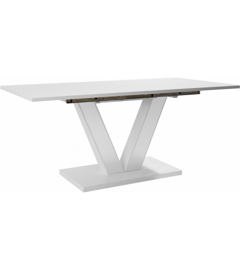 Rozkladací jedálenský stôl Alle, 180 cm, biela