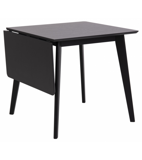 Rozkládací jídelní stůl Roxby, 120 cm, černá