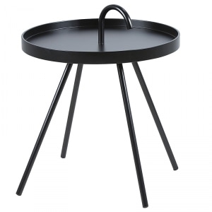 Servírovací stolek Mikky, 51 cm černá