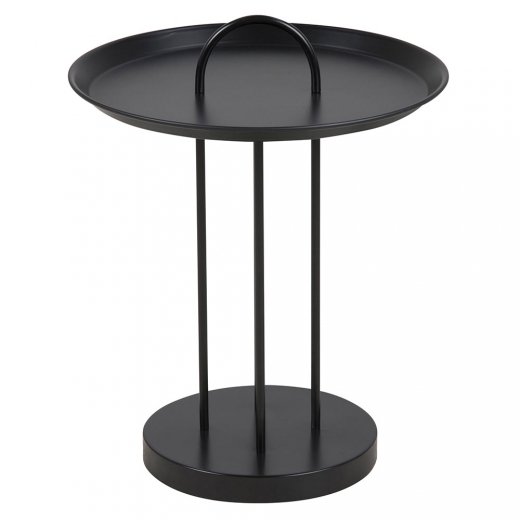 Servírovací stolík Axon, 39 cm, čierna - 1