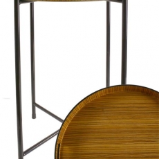 Servírovací stolík Brick, 50 cm, svetlé drevo - 1