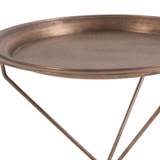 Servírovací stolík kovaný Orient, medená - 2