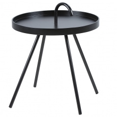 Servírovací stolík Mikky, 51 cm  čierna - 1