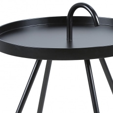 Servírovací stolík Mikky, 51 cm  čierna - 2