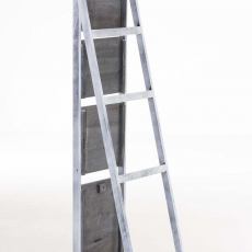 Skladací poschodový regál Kristy, 146 cm, sivá - 3