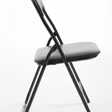 Skladacia stolička Gisel, čierna - 3