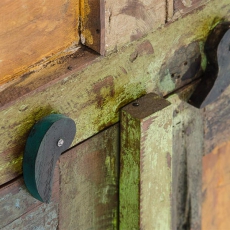 Skříň teaková s dveřmi a zásuvkami Alio, 91 cm - 6