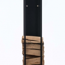 Stojan na drevo Gnister, 100 cm, matná čierna - 2