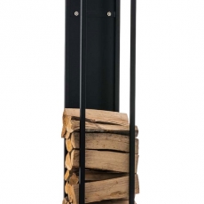 Stojan na drevo Gnister, 100 cm, matná čierna - 1