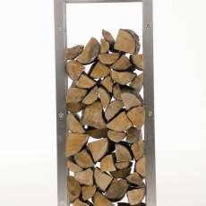 Stojan na dřevo Karin, 60x150 cm, nerez - 2