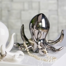 Stojan na šperky Chobotnica, 19 cm, strieborná - 3
