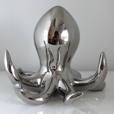 Stojan na šperky Chobotnica, 19 cm, strieborná - 1