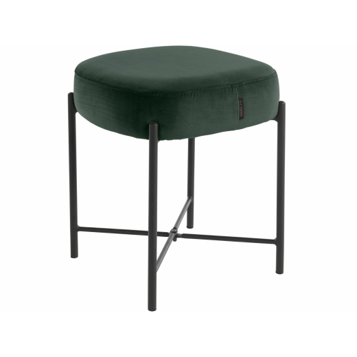 Stolička Beate, zamat, tmavo zelená - 1