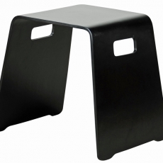 Stolička / židle bez opěradla Benny (SET 4 ks), černá - 1