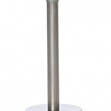Stolík s nerezovou podnožou Minor, 30 cm mliečne sklo - 3