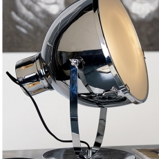 Stolná lampa kovová Spot, 47 cm, strieborná - 1