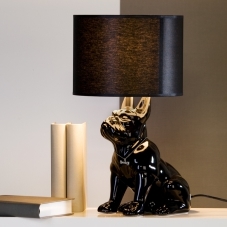 Stolní lampa Bulldog, 45 cm černá