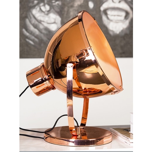 Stolní lampa kovová Spot, 47 cm, měděná - 1