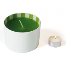Svietnik porcelánový / sviečka Spring Stripes, 7x10 cm - 3