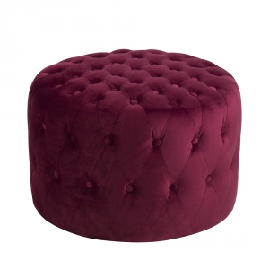Taburetka čalouněná Ralton, 60 cm, bordó
