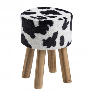 Taburetka kulatá Marlen, kraví design