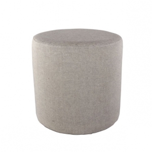 Taburetka kulatá Puck, 40 cm, světle šedá
