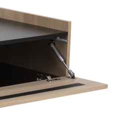 Televizní stolek Connect, 200 cm, dřevotřísková deska, bílý dub - 5