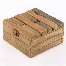Úložná krabice s víkem dřevěná Maritime, 12 cm - 1