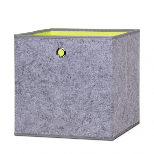 Úložný box Beta 1 dvojfarebný, 32 cm, sivá/zelená - 1