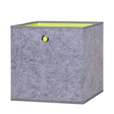 Úložný box Beta 1 dvoubarevný, 32 cm, šedá/zelená - 1